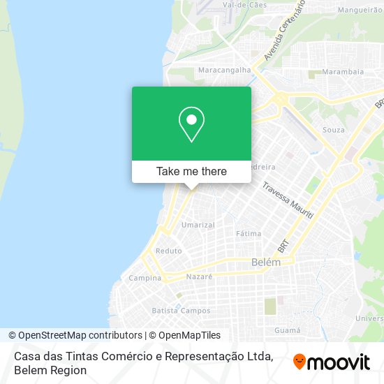 Casa das Tintas Comércio e Representação Ltda map