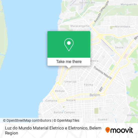 Luz do Mundo Material Eletrico e Eletronico map