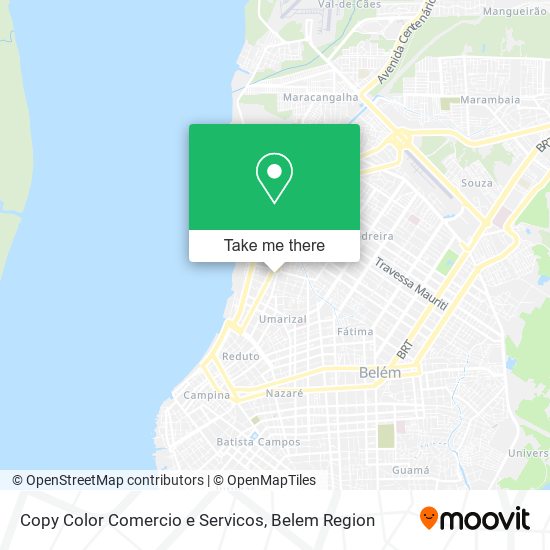 Copy Color Comercio e Servicos map