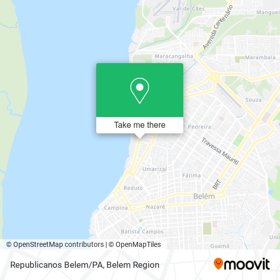 Republicanos Belem/PA map