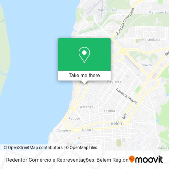 Redentor Comércio e Representações map