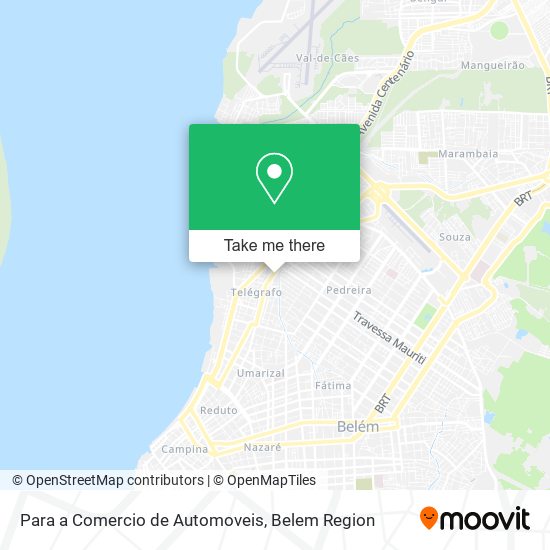 Para a Comercio de Automoveis map