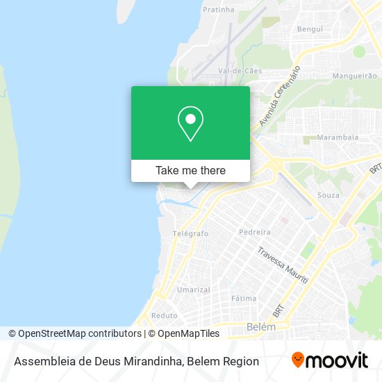 Assembleia de Deus Mirandinha map
