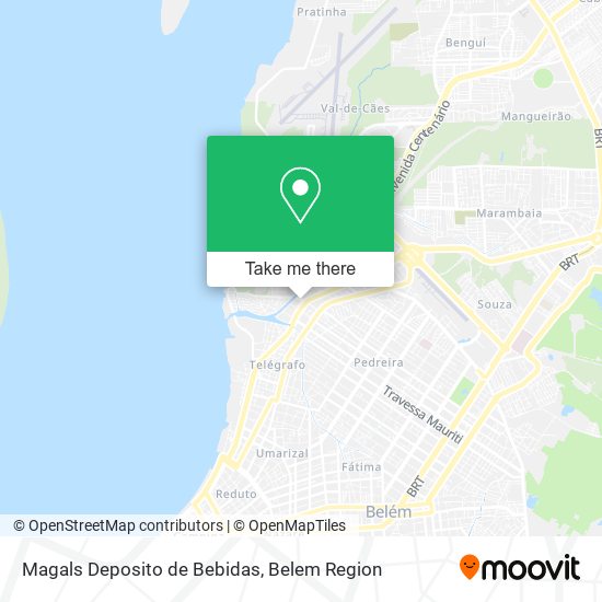 Magals Deposito de Bebidas map