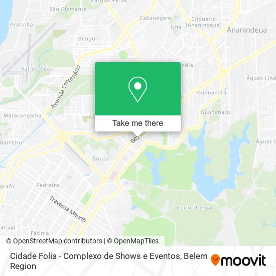 Cidade Folia - Complexo de Shows e Eventos map