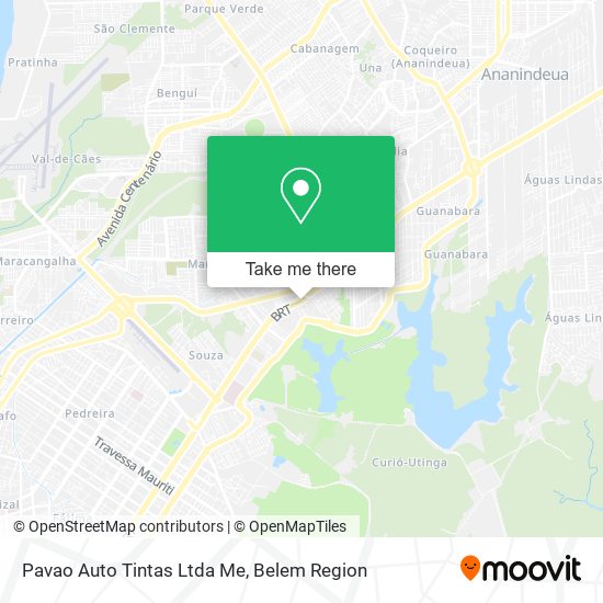 Mapa Pavao Auto Tintas Ltda Me