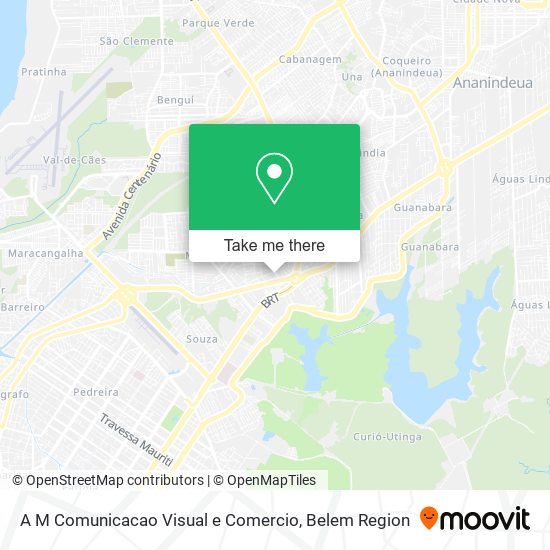 A M Comunicacao Visual e Comercio map