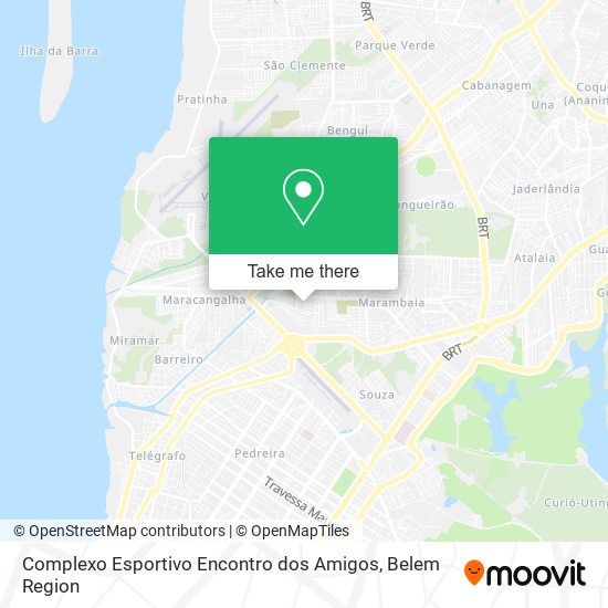 Mapa Complexo Esportivo Encontro dos Amigos