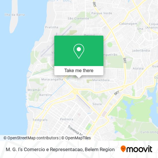 Mapa M. G. I's Comercio e Representacao