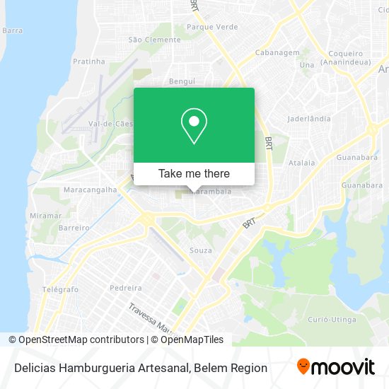 Mapa Delicias Hamburgueria Artesanal