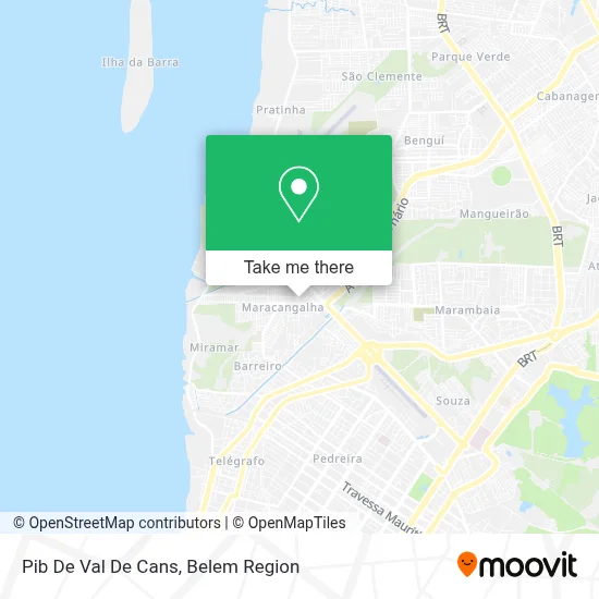 Pib De Val De Cans map