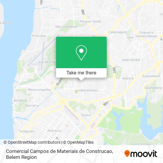 Mapa Comercial Campos de Materiais de Construcao