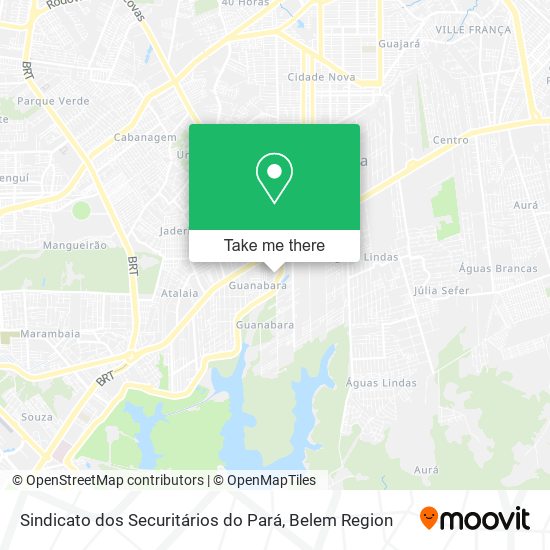 Mapa Sindicato dos Securitários do Pará