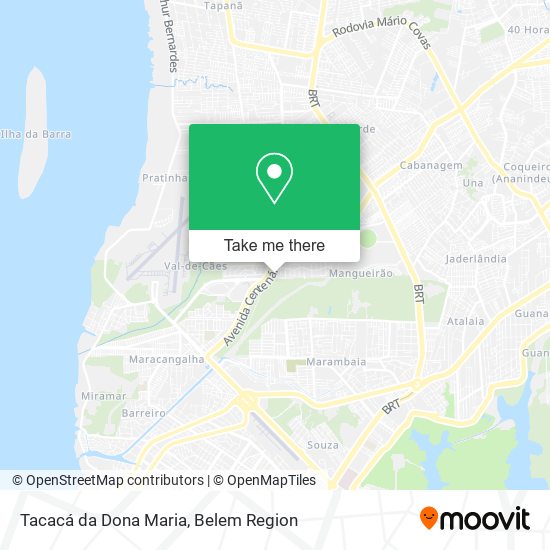 Tacacá da Dona Maria map