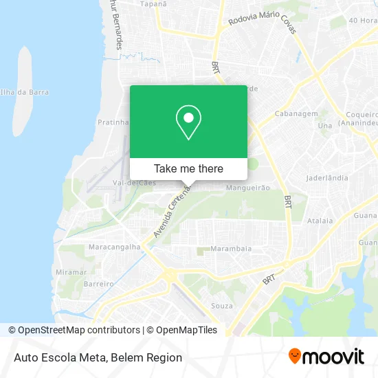 Auto Escola Meta map