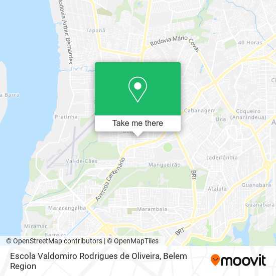 Mapa Escola Valdomiro Rodrigues de Oliveira