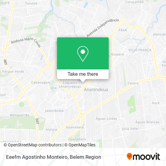 Eeefm Agostinho Monteiro map