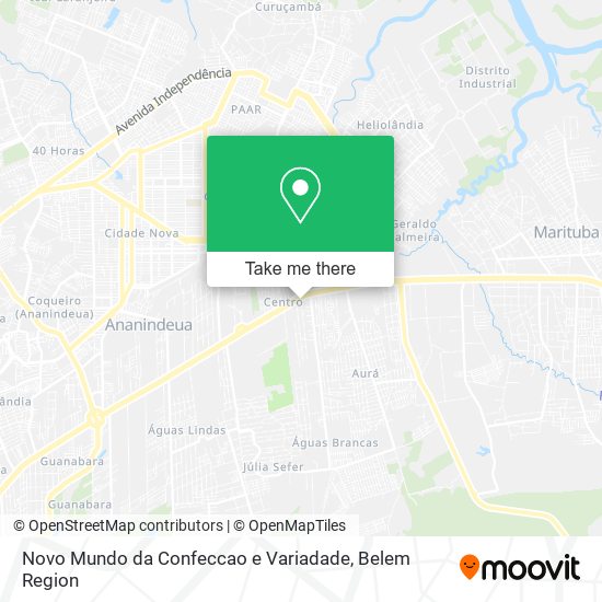 Novo Mundo da Confeccao e Variadade map