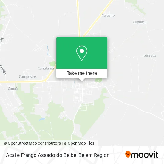 Acai e Frango Assado do Beibe map