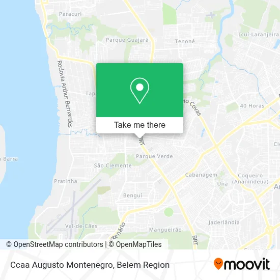 Ccaa Augusto Montenegro map