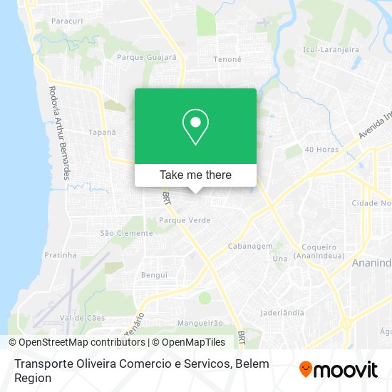 Transporte Oliveira Comercio e Servicos map