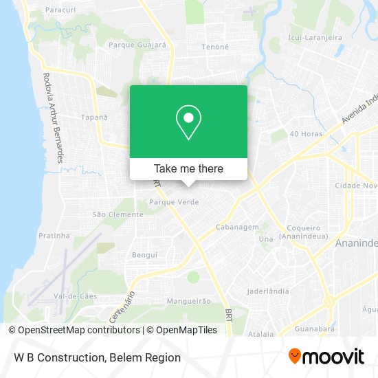 W B Construction map