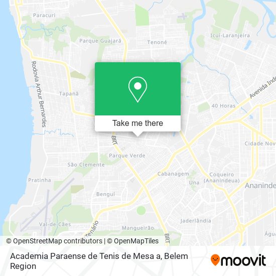 Academia Paraense de Tenis de Mesa a map