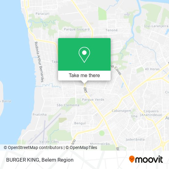 BURGER KING map