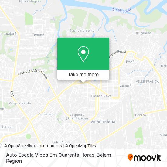 Auto Escola Vipos Em Quarenta Horas map