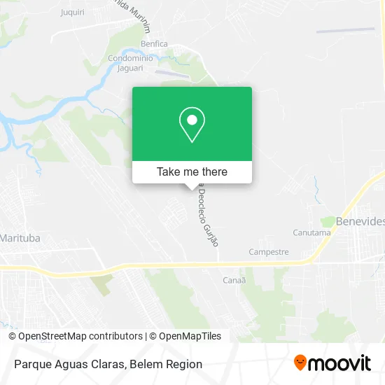 Parque Aguas Claras map