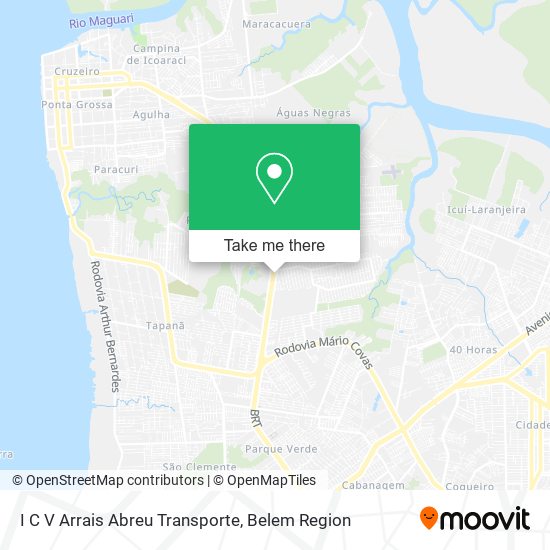 I C V Arrais Abreu Transporte map