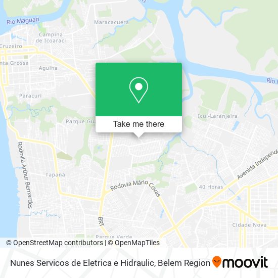 Nunes Servicos de Eletrica e Hidraulic map