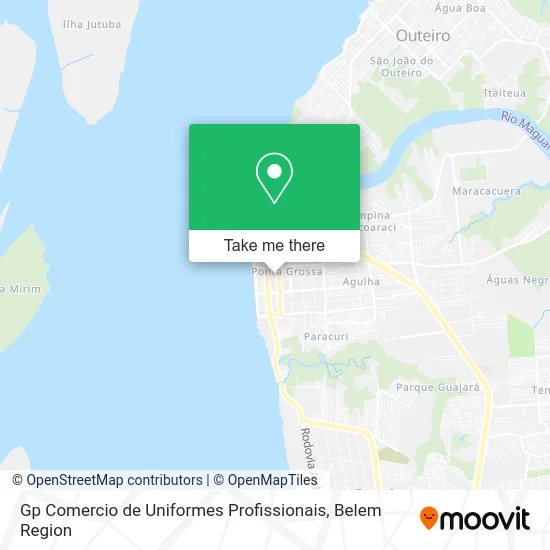 Gp Comercio de Uniformes Profissionais map