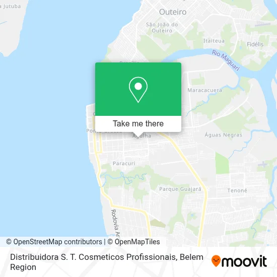 Distribuidora S. T. Cosmeticos Profissionais map