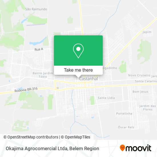 Okajima Agrocomercial Ltda map