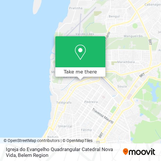 Igreja do Evangelho Quadrangular Catedral Nova Vida map
