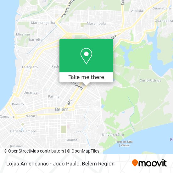 Lojas Americanas - João Paulo map