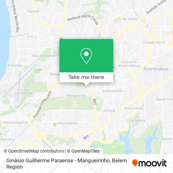 Mapa Ginásio Guilherme Paraense - Mangueirinho