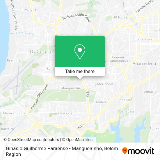 Ginásio Guilherme Paraense - Mangueirinho map