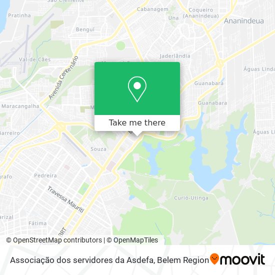 Associação dos servidores da Asdefa map