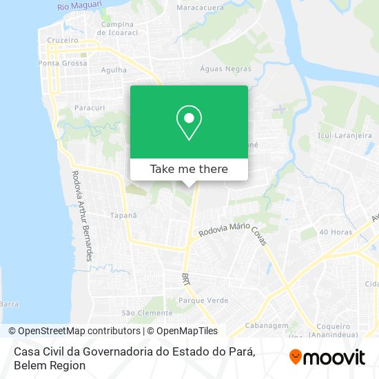 Casa Civil da Governadoria do Estado do Pará map