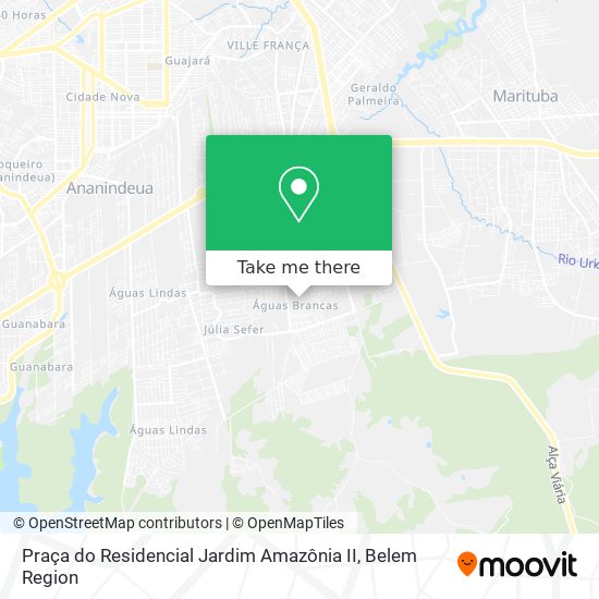 Mapa Praça do Residencial Jardim Amazônia II