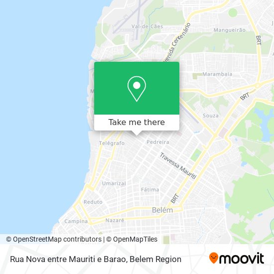 Rua Nova entre Mauriti e Barao map