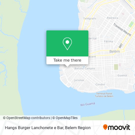 Hangs Burger Lanchonete e Bar map