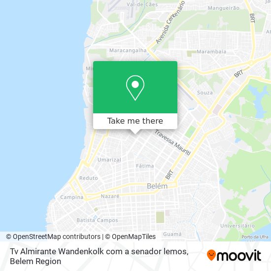 Tv Almirante Wandenkolk com a senador lemos map