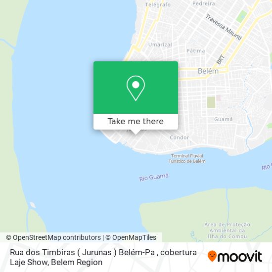 Rua dos Timbiras ( Jurunas ) Belém-Pa , cobertura Laje Show map