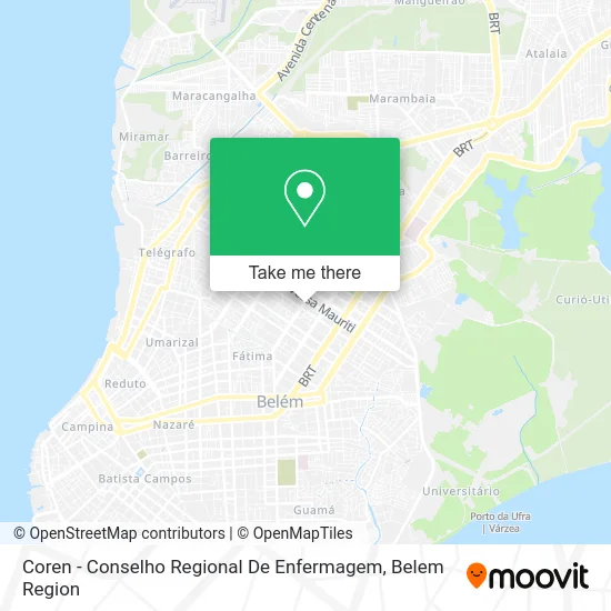 Coren - Conselho Regional De Enfermagem map