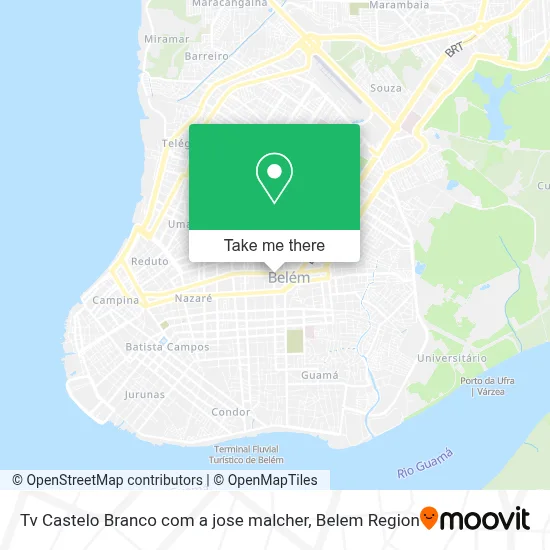 Tv Castelo Branco com a jose malcher map