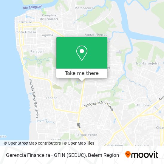 Gerencia Financeira - GFIN (SEDUC) map