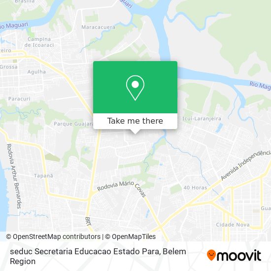 Mapa seduc Secretaria Educacao Estado Para